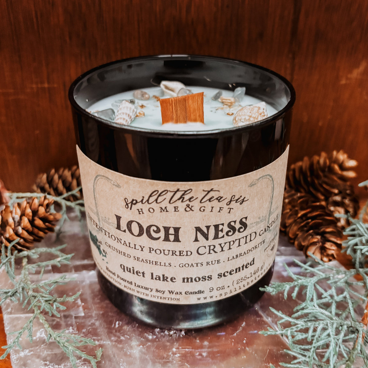 Loch Ness Intention Candle | Tranquil Lake & Moss