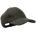Herringbone Tweed Baseball Cap with Self-Coloured Peak.