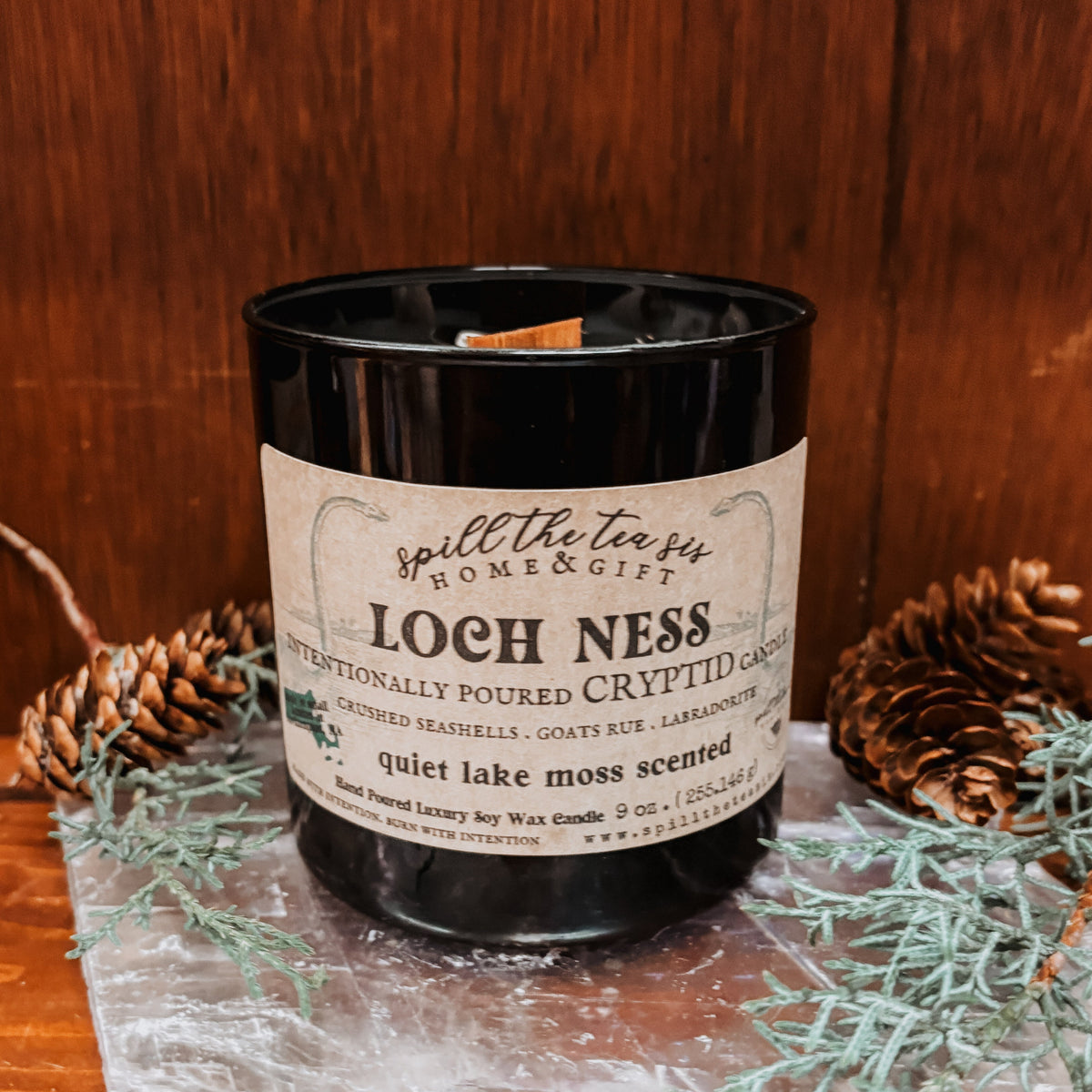 Loch Ness Intention Candle | Tranquil Lake & Moss