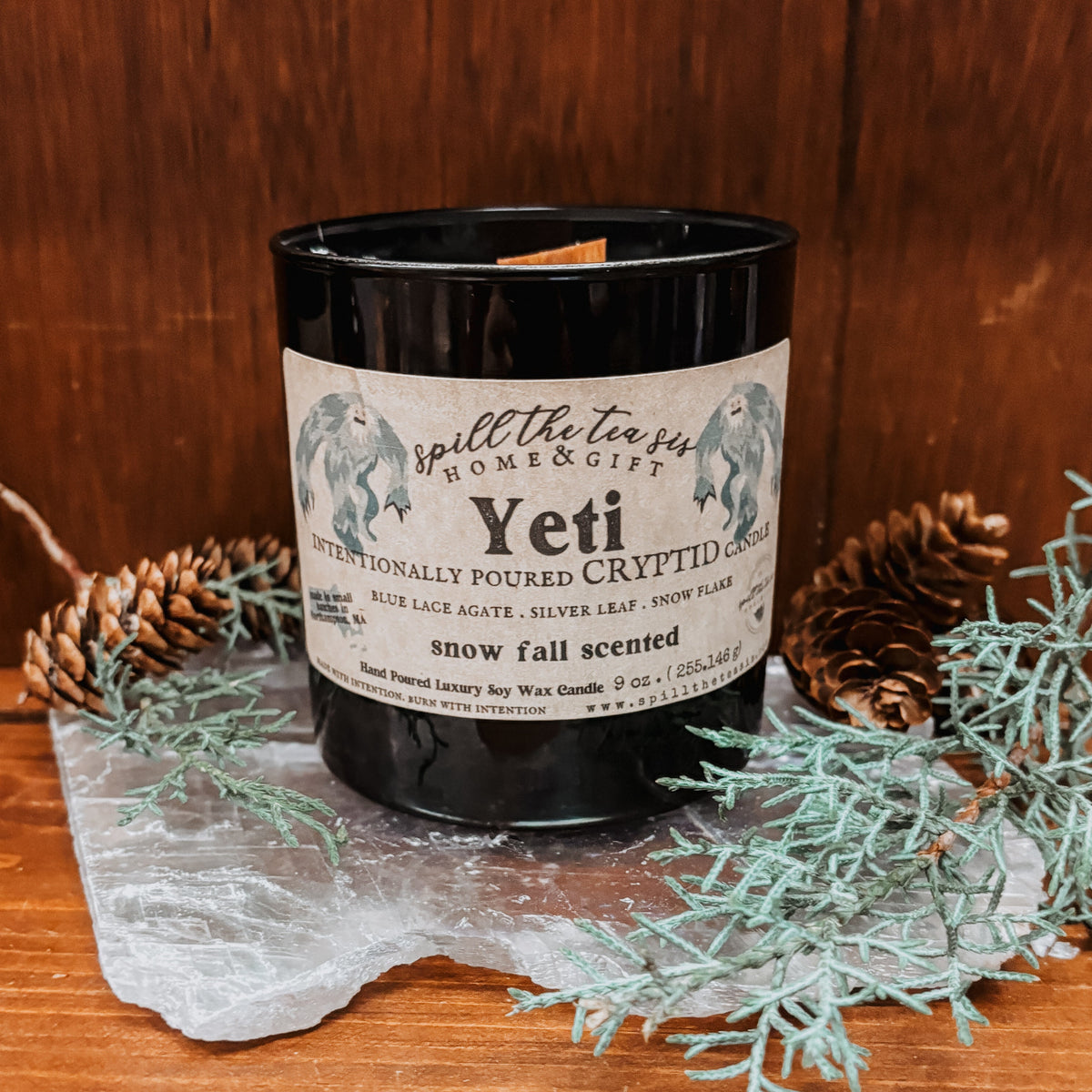 Yeti Intention Candle | Frosted Pine Winter Candle