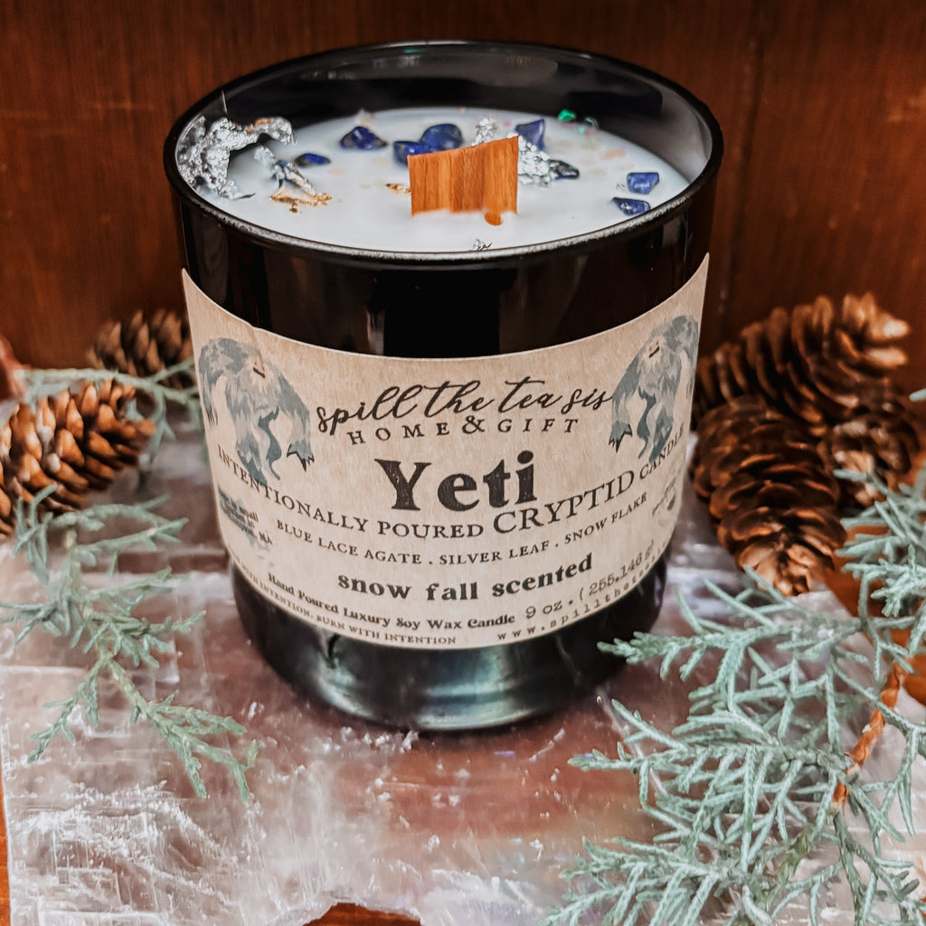 Yeti Intention Candle | Frosted Pine Winter Candle