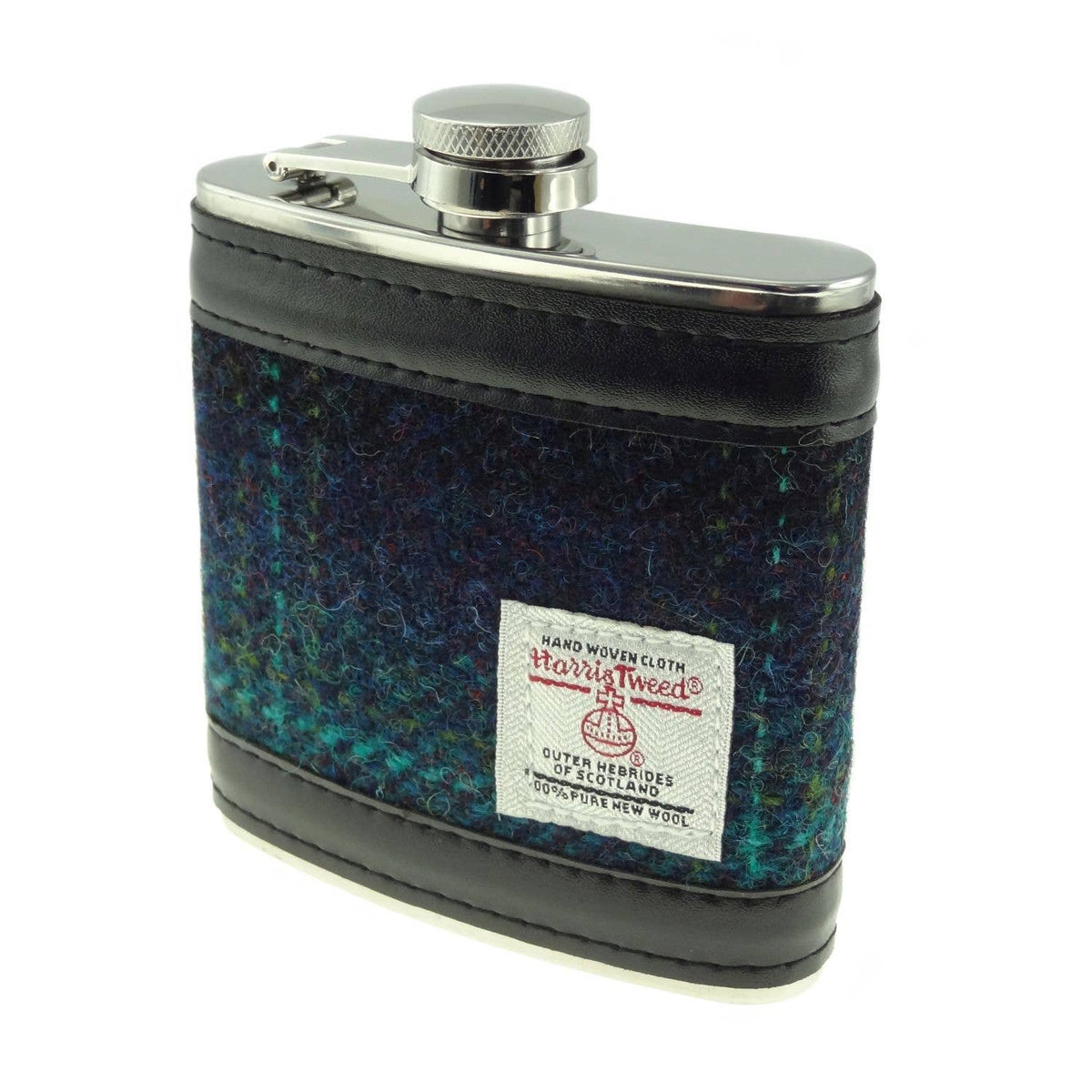 6oz Harris Tweed Hip Flask