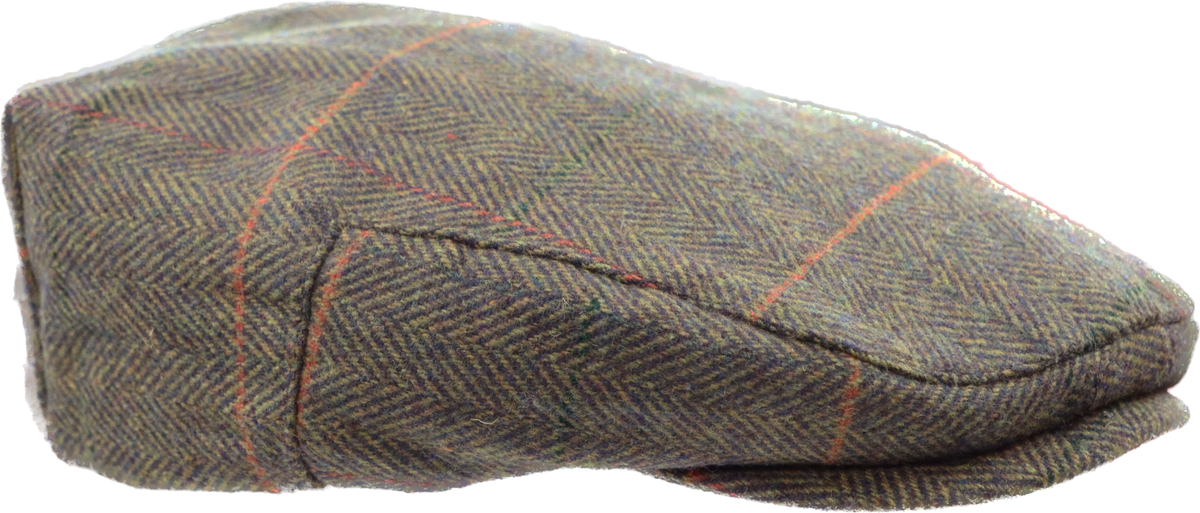 Gents Tweed Check Flat Cap
