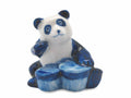 Miniature Musical  Panda With Drum Delft Blue