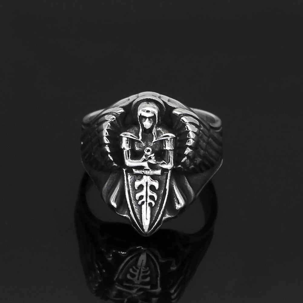 Roman St.Michael Archangel Stainless Steel Ring