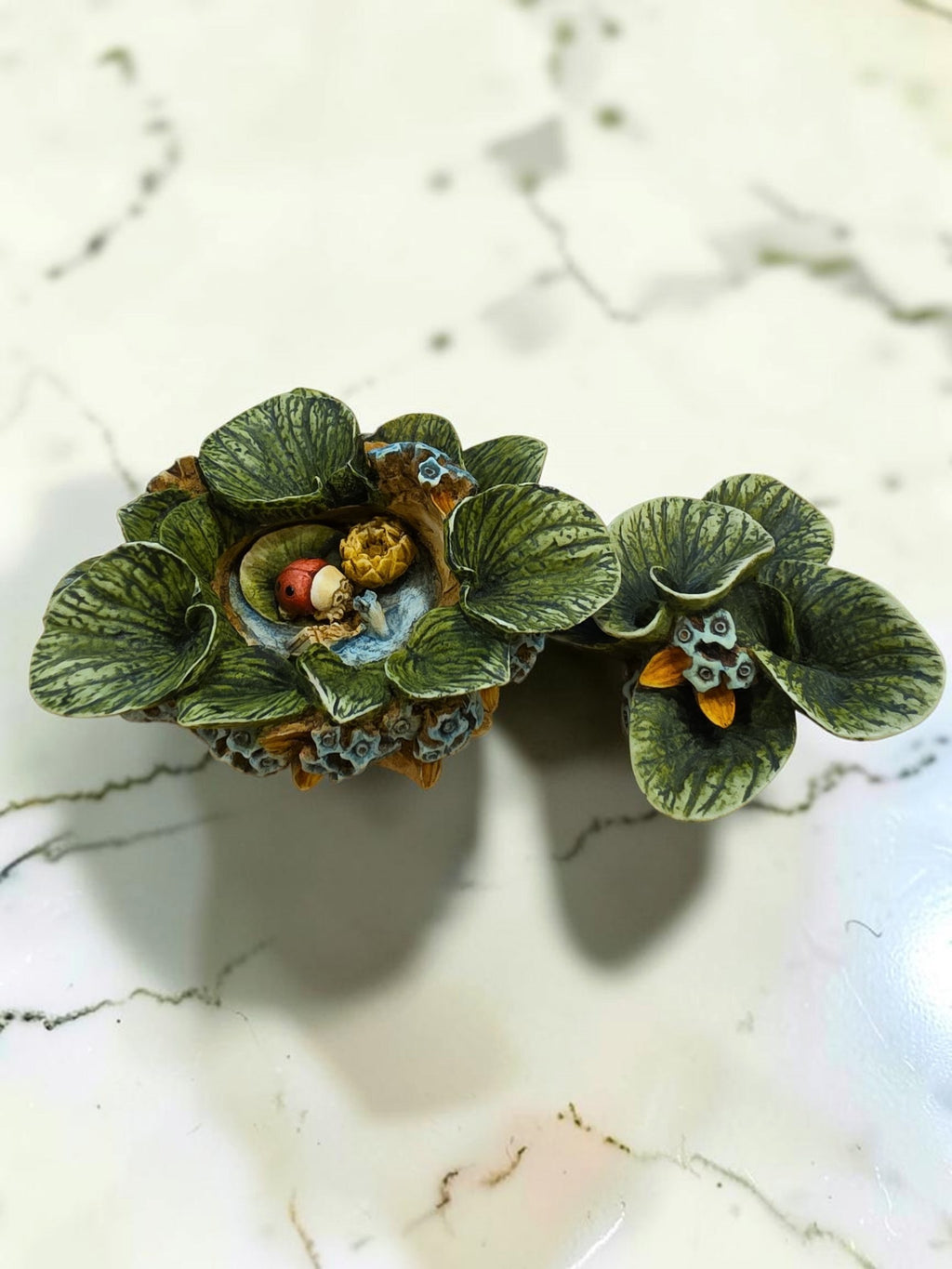 Harmony Garden “Forget Me Not” by Harmony Kingdom – 1998 Retired Floral Figurine