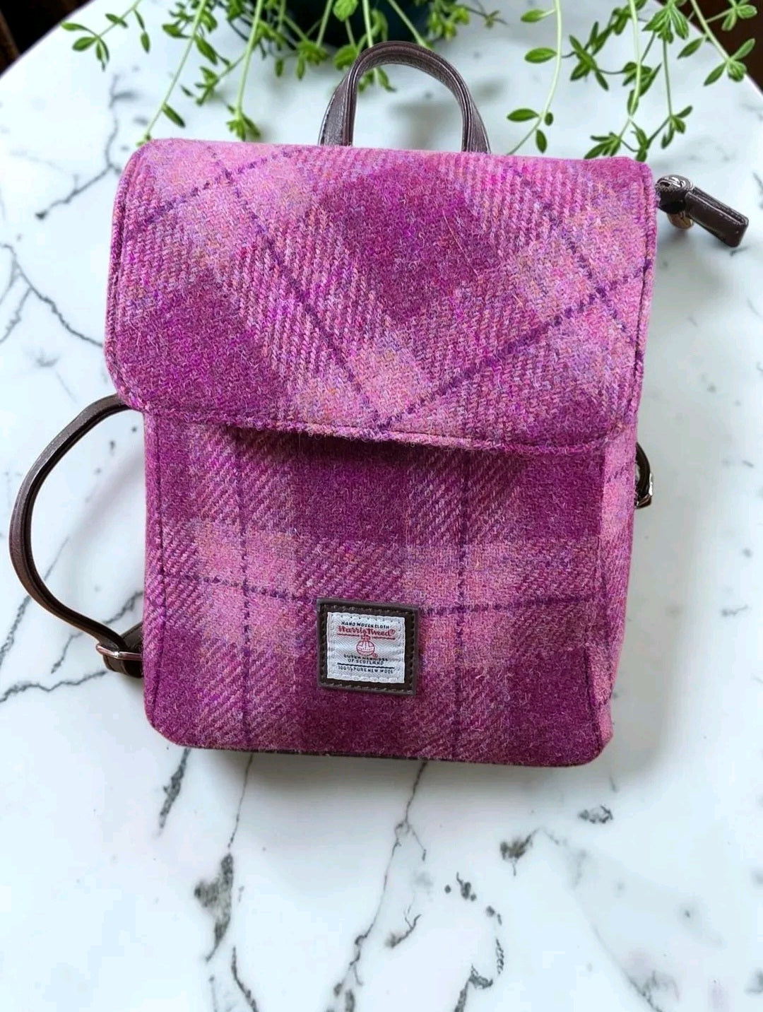 Glen Appin of Scotland Harris Tweed Mini Backpack - Gently Used