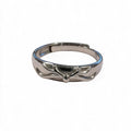 Men's Scottish Antler Design Adjustable Bangle Bracelet | Sterling Silver 925 Celtic Jewelry