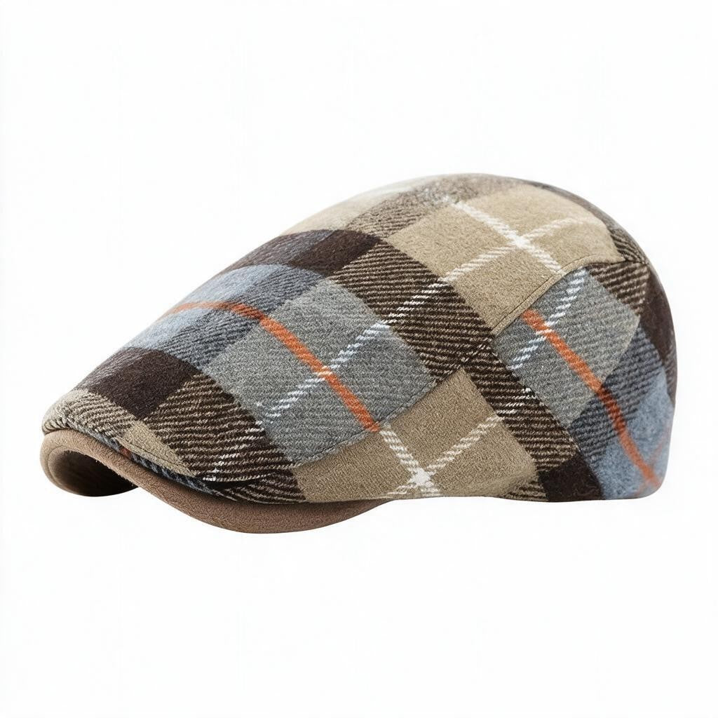 Classic Plaid Flat Cap