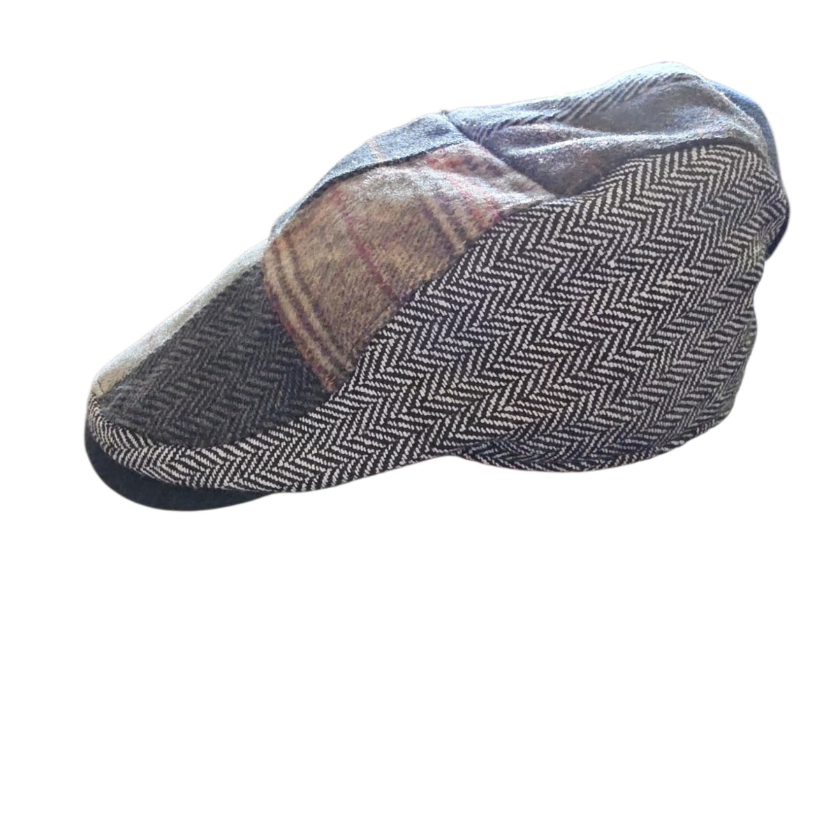 Scottish Inspired Patchwork Tweed Flat Cap