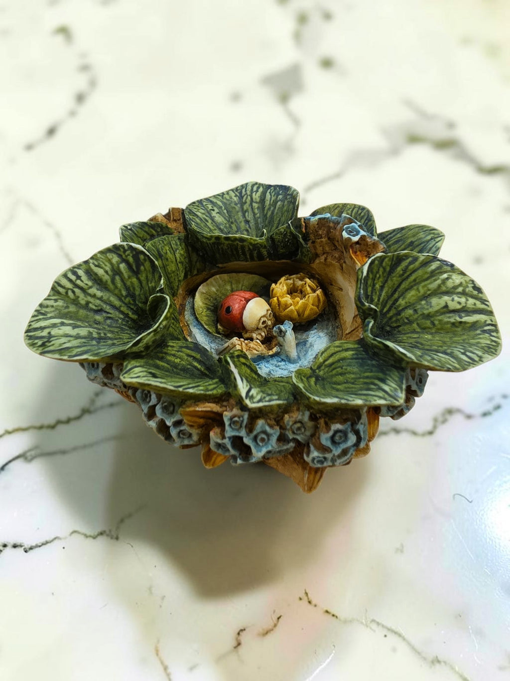 Harmony Garden “Forget Me Not” by Harmony Kingdom – 1998 Retired Floral Figurine