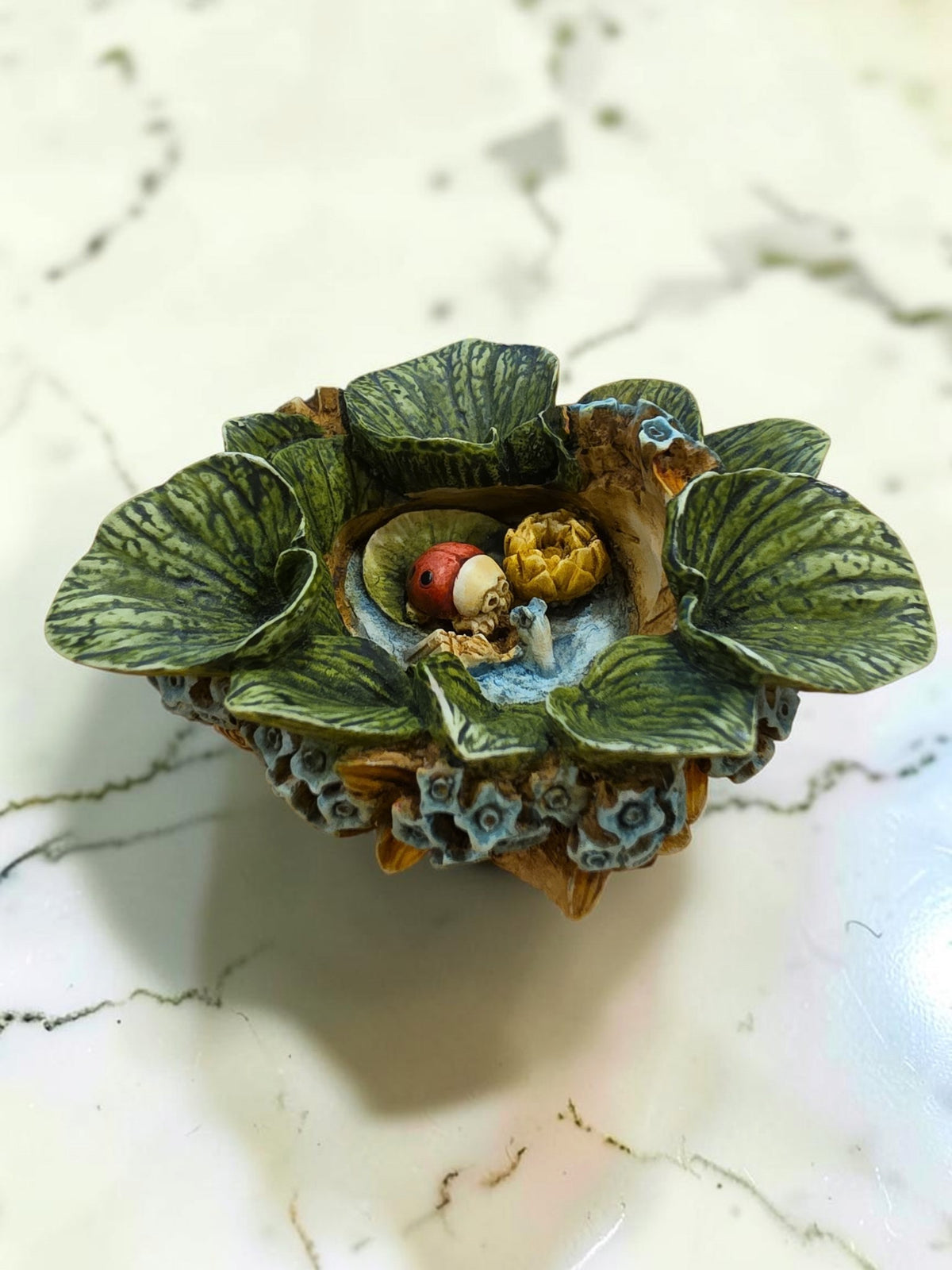 Harmony Garden “Forget Me Not” by Harmony Kingdom – 1998 Retired Floral Figurine