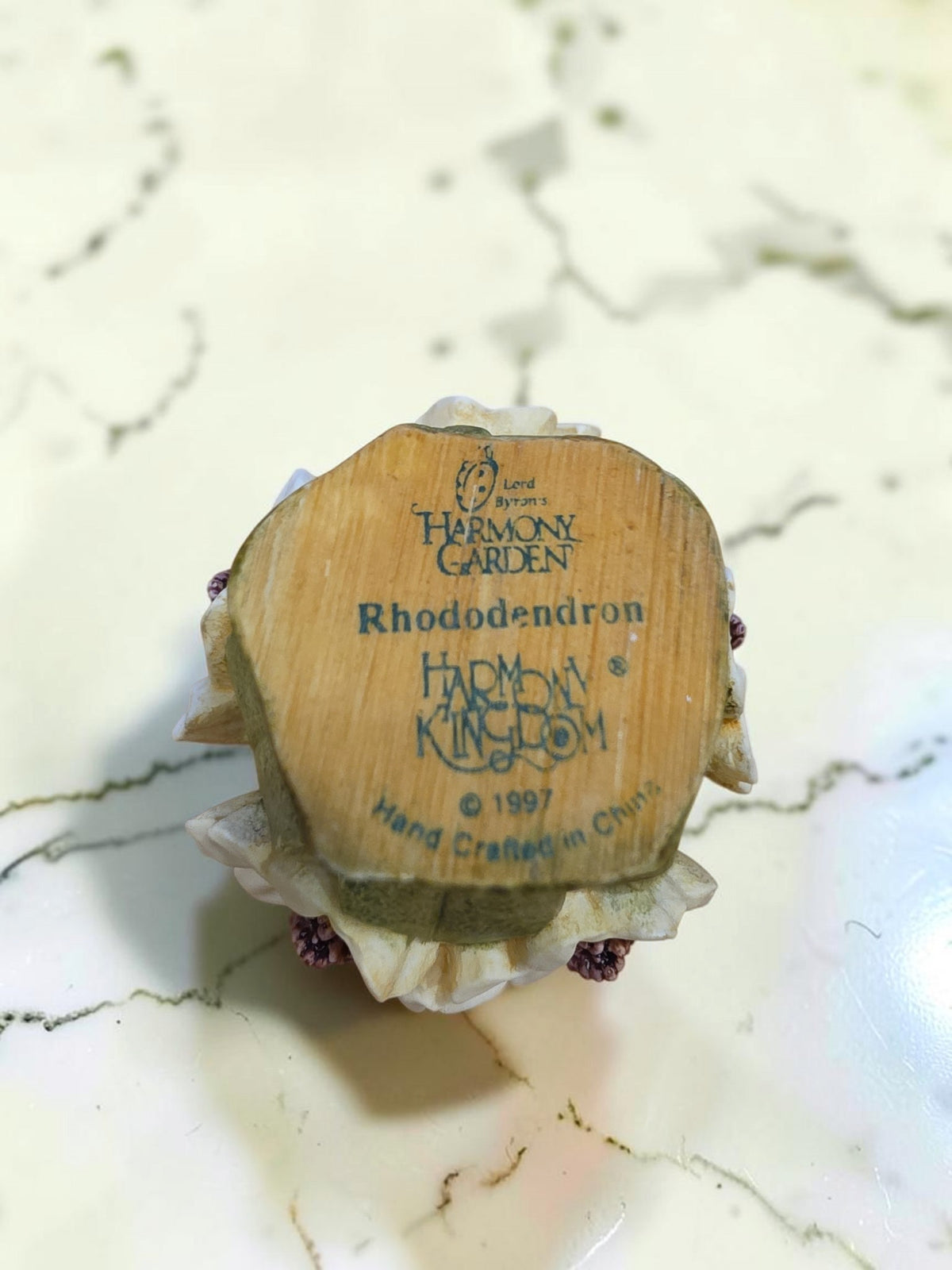 Harmony Garden “Rhododendron” by Harmony Kingdom – 1997 Hand‑Crafted Figurine