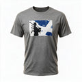 Scottish Bagpiper & Saltire Flag Graphic T-Shirt | Scotland Pride Tee