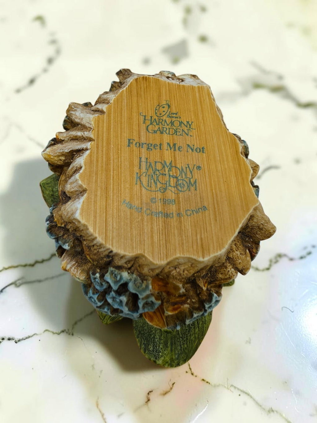Harmony Garden “Forget Me Not” by Harmony Kingdom – 1998 Retired Floral Figurine