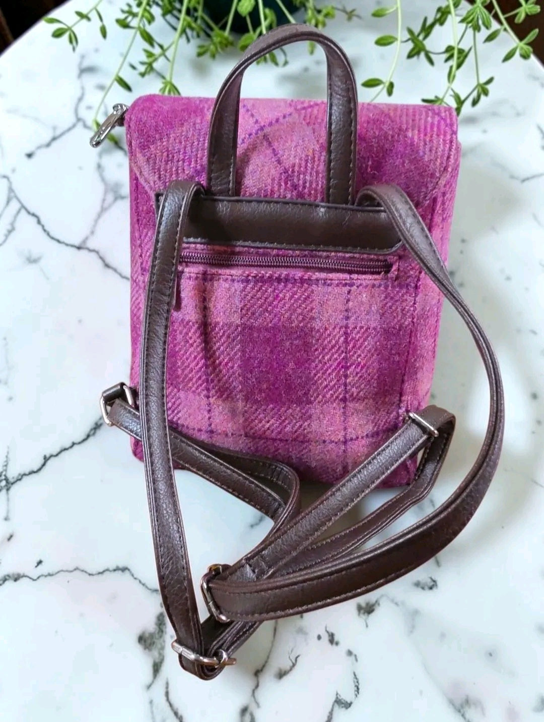 Glen Appin of Scotland Harris Tweed Mini Backpack - Gently Used