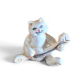 Hand-painted Miniature Cat Playing Banjo